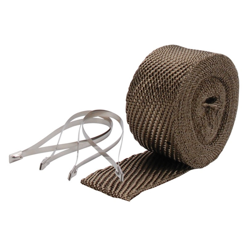 DEI Exhaust Wrap Kit - Pipe Wrap and Locking Tie - Titanium