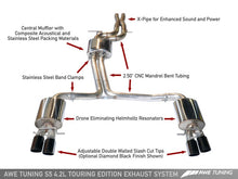 Load image into Gallery viewer, AWE Tuning Audi B8 S5 4.2L Touring Edition Exhaust System - Polished Silver Tips