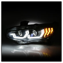 Load image into Gallery viewer, Spyder Honda Civic 16-18 2DR/4DR/Hatchback Headlight Black PRO-YD-HC16PL-SEQ-BK