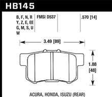 Load image into Gallery viewer, Hawk 02-06 Acura RSX / 02-11 Honda Civic Si / 00-09 S2000 DTC-60 Race Rear Brake Pads