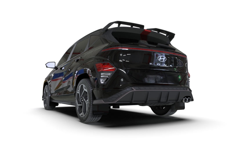 Rally Armor 24-25 Hyundai Kona N Line Black UR Mud Flap - Metallic Black Logo