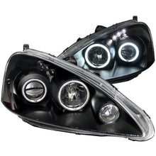 Load image into Gallery viewer, ANZO 2005-2006 Acura RSX Projector Headlights w/ Halo Black